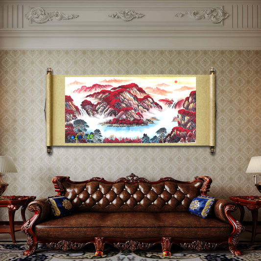 Chinese painting-landscape livingroom/ office room decoration
