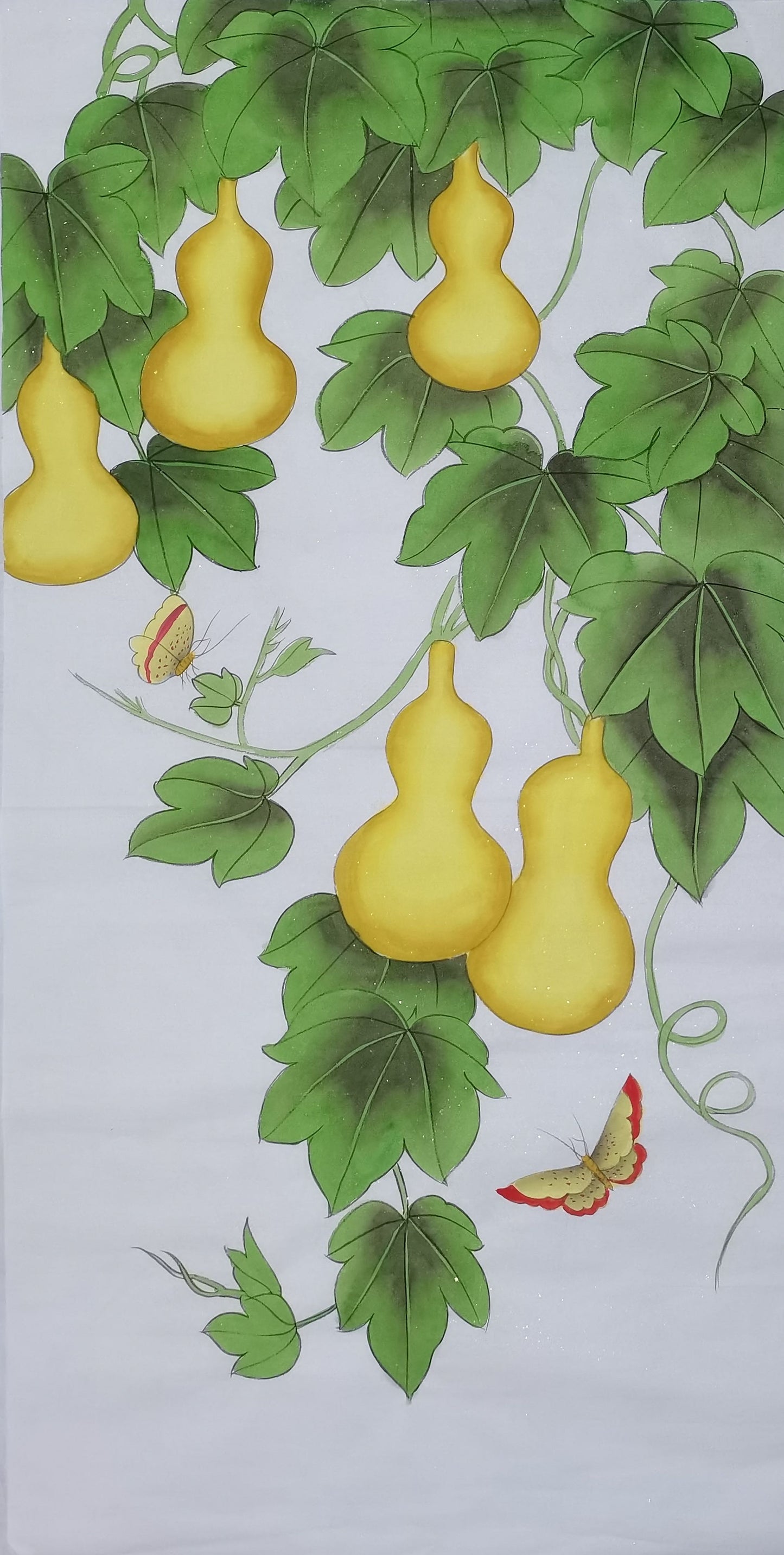 Chinese painting-plants. Study decoration, lobby decoration