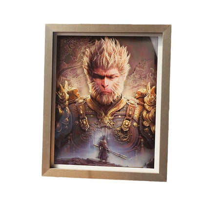 Myth around Wukong3D Three-Dimensional diy Painting with Photo Frame Decoration Gift for Friends and Students Chinese New Year