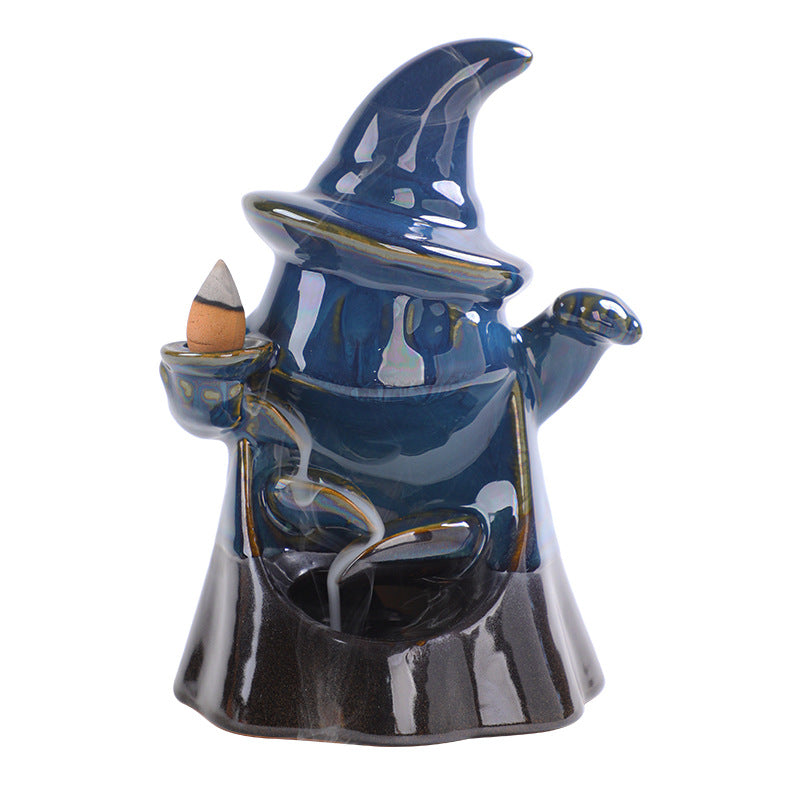 Ceramic Fambe Halloween Ghost Backflow Incense Burner Creative European Ghost Festival Backflow Furnace