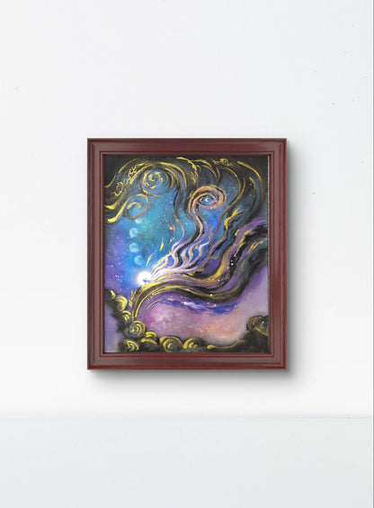 Chinese Painting Table Decoration in the Frame