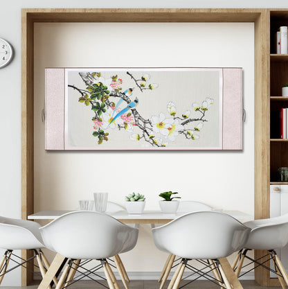 Chinese claborate-style painting .  Study decoration, lobby decoration