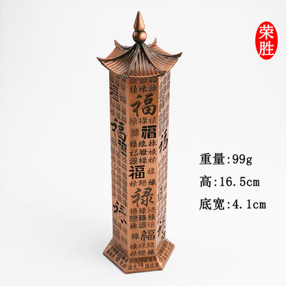 Rongsheng Incense Burner Mini Hollow Lotus Boshan Furnace Lucky Lion Indoor Incense Burner Antique Incense Holder Vintage Stove