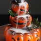 Original Resin Halloween Pumpkin Backflow Incense Burner Creative European Ghost Festival Backflow Incense Burner Gift