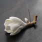 Magnolia Incense Stick Chinese Style Handmade Ceramic Pinch Flower Incense Holder Zen Incense Burner Home Decoration Sandalwood Incense Burner