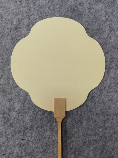 Chinese painting-fans. One side has Chinese painting, the other side can be customized by yourself