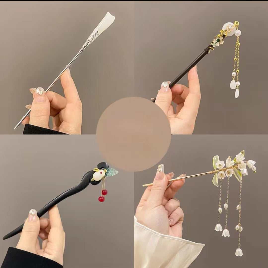 Chinese style hair pins