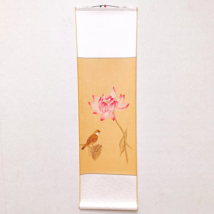 Chinese painting-Lotus and Bird Small scroll