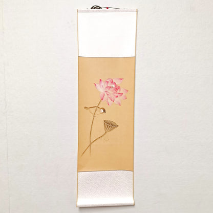 Chinese painting-Lotus and Bird Small scroll