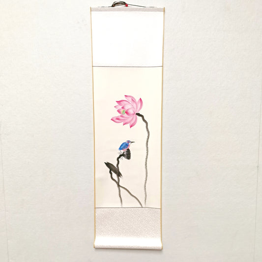 Chinese painting-Lotus and Bird Small scroll