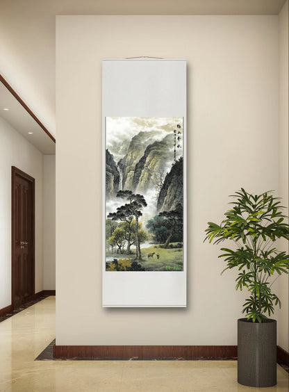 Chinese painting-decoration pictures of golden pheasant and four gentlemen plants