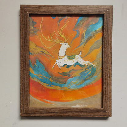 Chinese Painting Table Decoration in the Frame