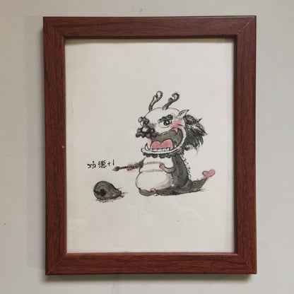 Chinese Painting Table Decoration in the Frame