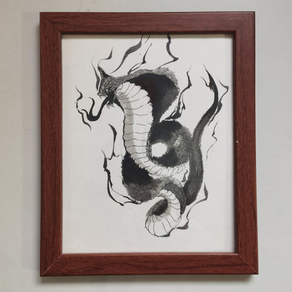 Chinese Painting Table Decoration in the Frame