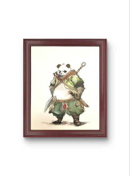 Chinese Painting Table Decoration in the Frame