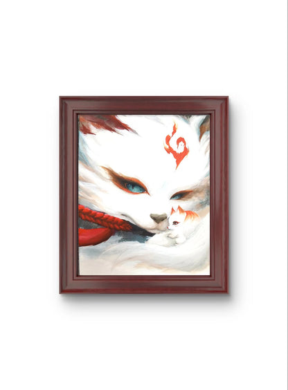 Chinese Painting Table Decoration in the Frame