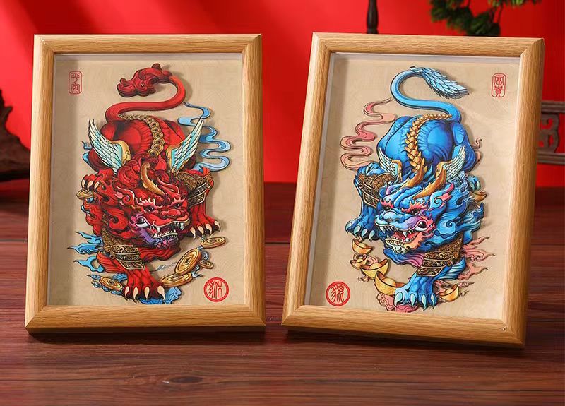 Chinese painting-3D painting with frame