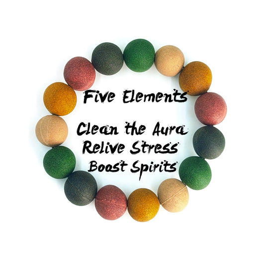 Five Elements- Clean the Aura Relive Stress Boost Spirits Chinese incense Beeds Braclets+ +Necklace+Pendants
