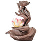 Ceramic Flowback Incense Burner Zen Buddha Hand Creative Home Agarwood Incense Burner Incense Holder Backflow Incense Purple Clay Ornaments Wholesale