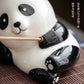 Cute Little Panda Hand-Painted Ceramic Ornaments Tea Ornaments Household Indoor Sandalwood Incense Stick Holder Incense Ceremony Incense Holder Incense Holder