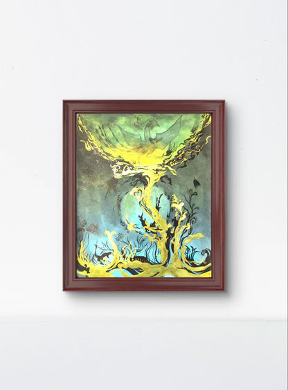 Chinese Painting Table Decoration in the Frame