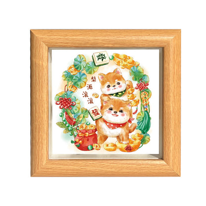 Cute Funny Panda Hollow Decorative 3D Painting Table DIY Home Decorative Small Ornaments3D Three-Dimensional Paper Sculpture Painting Chinese New Year