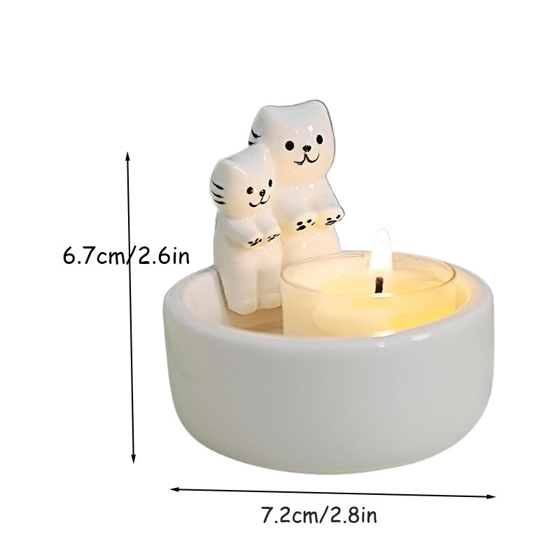 Ceramic Ghost CandlestickinsAmazon Aromatherapy Candle Cute Ghost Nordic Style Decoration Halloween Gift