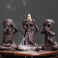 Wholesale Original Yixing Clay Backflow Incense Burner Halloween Gift American Skull Kid Backflow Incense Burner