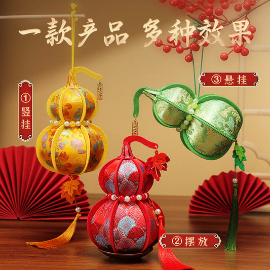 2025Year of the Snake New Year Chinese New Year Decoration diy Handmade Gourd Pendant Door Pendent Ornaments Atmosphere Layout