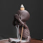 Wholesale Original Yixing Clay Backflow Incense Burner Halloween Gift American Skull Kid Backflow Incense Burner