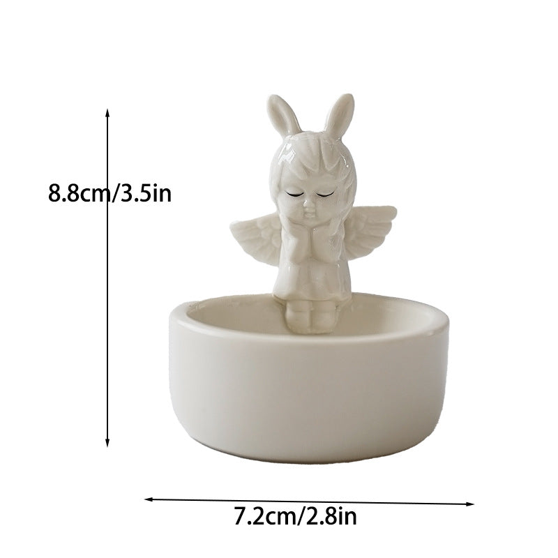 Ceramic Ghost CandlestickinsAmazon Aromatherapy Candle Cute Ghost Nordic Style Decoration Halloween Gift