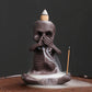 Wholesale Original Yixing Clay Backflow Incense Burner Halloween Gift American Skull Kid Backflow Incense Burner