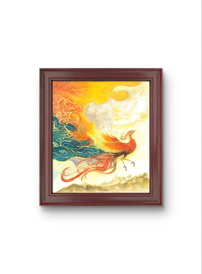 Chinese Painting Table Decoration in the Frame
