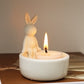 INS Ceramic Cartoon Bunny Candlestick Nordic Home Aromatherapy Candle Utensils Household Cross-Border Ceramic Crafts