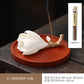 Magnolia Incense Stick Chinese Style Handmade Ceramic Pinch Flower Incense Holder Zen Incense Burner Home Decoration Sandalwood Incense Burner