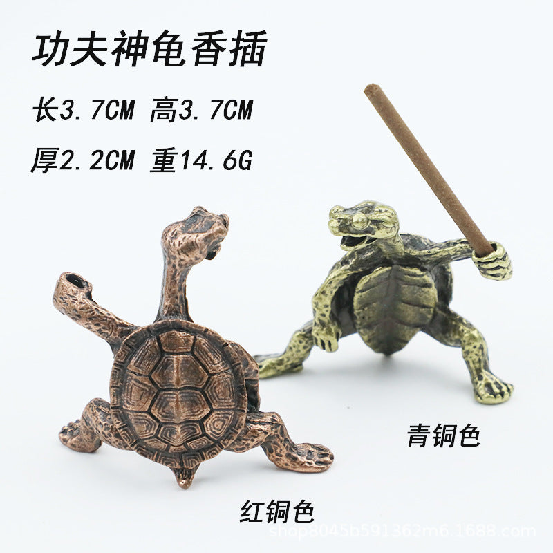 Mini Classic Style Incense Burner Indoor Joss-Stick Incense Coil Metal Aroma Burner Animal Turtle Creative Ornaments