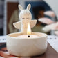 Nordic Style Hot Ceramic Angel Candle Holder Living Room TV Bench for Bedroom Romantic Candlelight Decoration