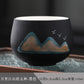 Wanli JS Cultural and Creative Ceramic Tea Set Suit Business Gifting Tea Cup Tea Set Hand Gift Master Cup Personal Cup