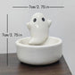 Simple Creative Desktop Decoration Ghost Candlestick Aromatherapy Stove Halloween Decorative Resin Crafts