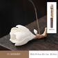 Magnolia Incense Stick Chinese Style Handmade Ceramic Pinch Flower Incense Holder Zen Incense Burner Home Decoration Sandalwood Incense Burner