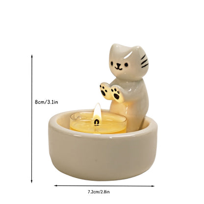 Ceramic Ghost CandlestickinsAmazon Aromatherapy Candle Cute Ghost Nordic Style Decoration Halloween Gift