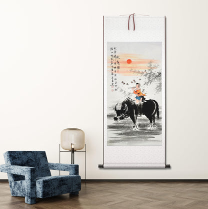 Chinese painting-figure.  Study decoration, lobby decoration