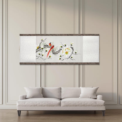 Chinese claborate-style painting .  Study decoration, lobby decoration