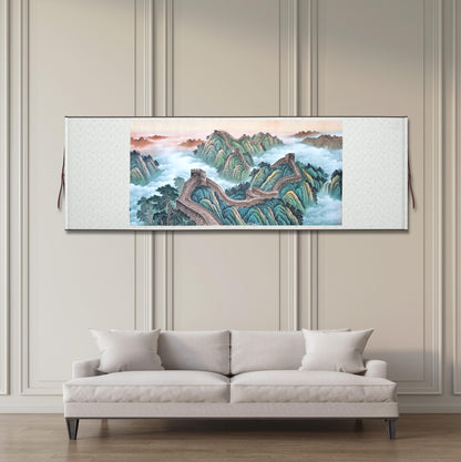 Chinese painting-landscape livingroom/ officeroom decoration The Great wall