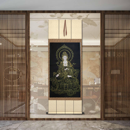 Chinese Painting-  Guanyin,Buddha.  Buddhism decoration