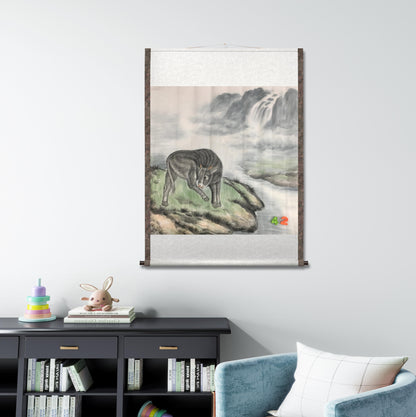 Chinese painting-cattle. ox, modesty and diligence, wealth and power.square painting, wall decoration