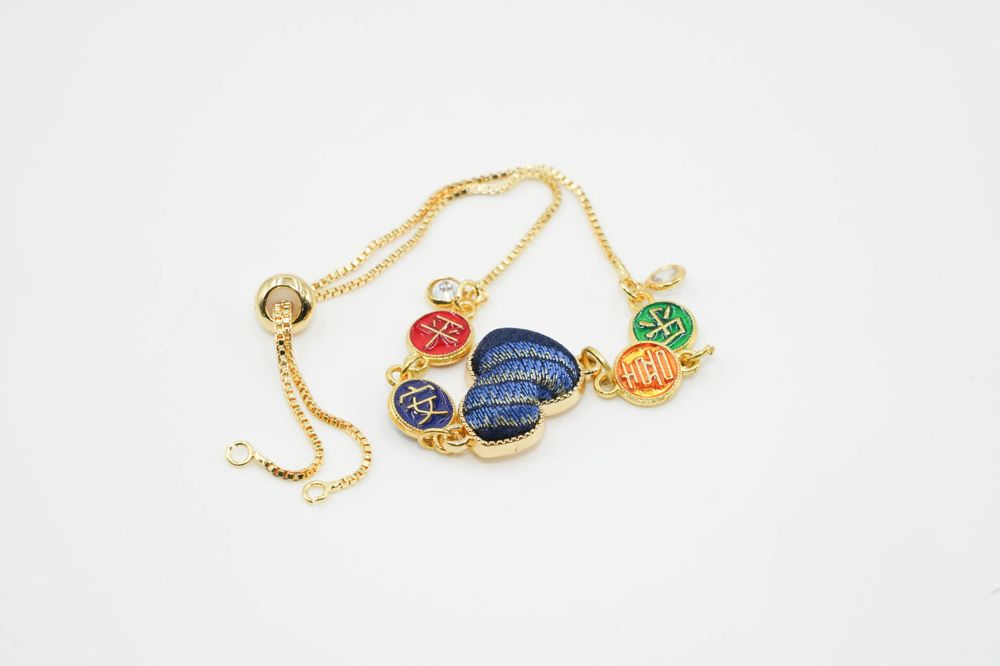 Song Brocade Clover Bracelet Handmade Heritage Jewelry