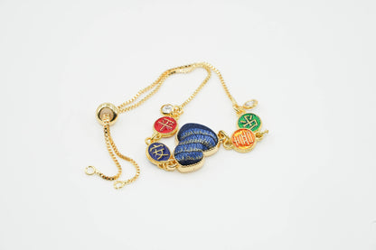 Song Brocade Clover Bracelet Handmade Heritage Jewelry