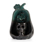 Blue Glaze Pumpkin Skull Backflow Incense Burner Home Indoor Easter Agarwood and Incense Burner Sandalwood and Incense Burner