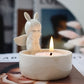 Nordic Style Hot Ceramic Angel Candle Holder Living Room TV Bench for Bedroom Romantic Candlelight Decoration